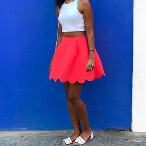 Orangish- pink vacation skirt